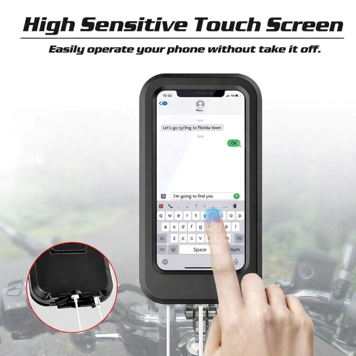 Universal Waterproof Motorcycle Phone Mount